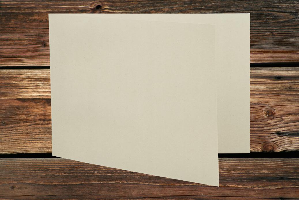 Klappkarten 148x210/420 mm (A5) langdoppelt Recycling PaperWise 290 g/qm